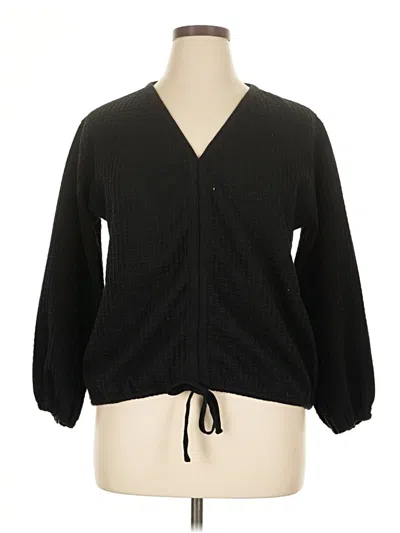 Pre-owned Max Studio Kimono In Black