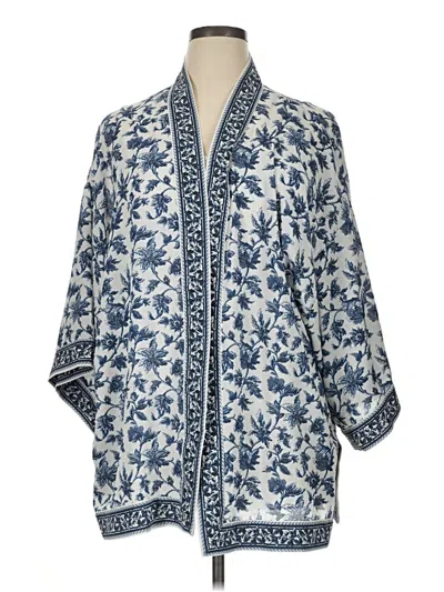 Pre-owned Max Studio Kimono In Blue