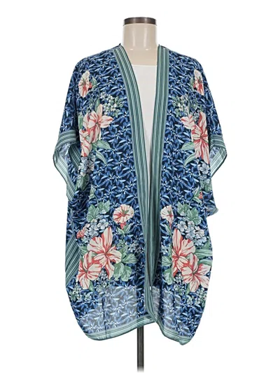 Pre-owned Max Studio Kimono In Blue