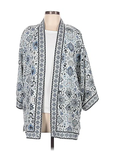 Pre-owned Max Studio Kimono In Blue