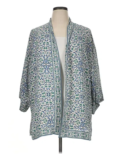 Pre-owned Max Studio Kimono In Blue