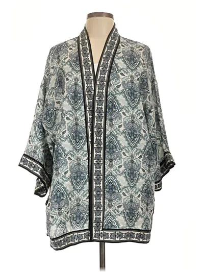 Pre-owned Max Studio Kimono In Blue