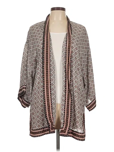 Pre-owned Max Studio Kimono In Brown