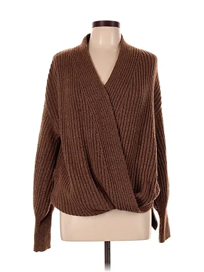 Pre-owned Max Studio Kimono In Brown