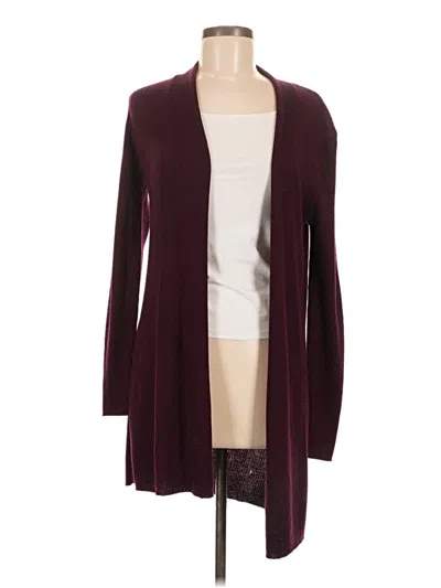 Pre-owned Max Studio Kimono In Burgundy
