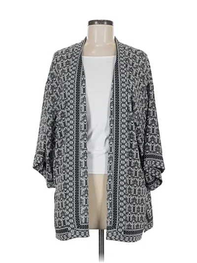 Pre-owned Max Studio Kimono In Gray