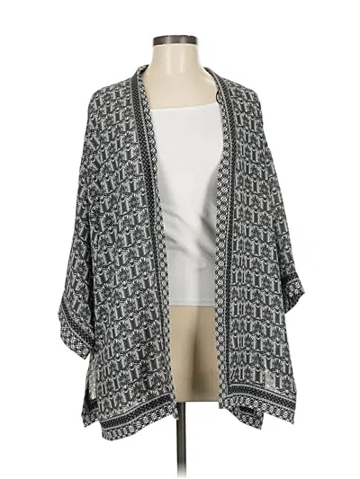Pre-owned Max Studio Kimono In Gray