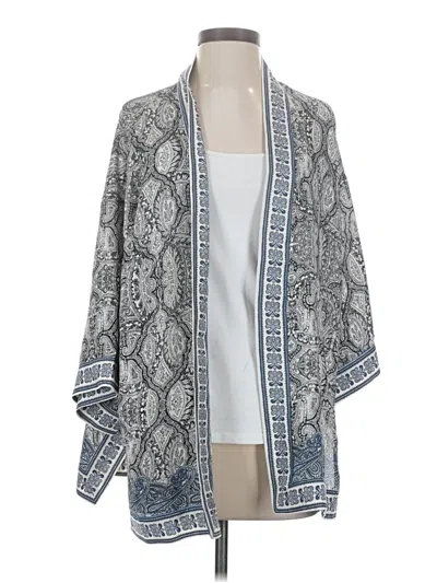 Pre-owned Max Studio Kimono In Gray