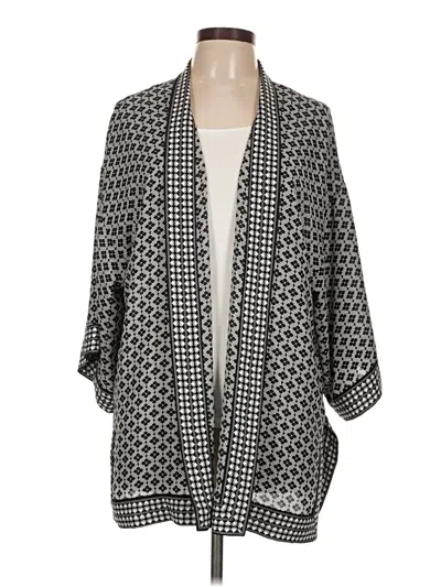 Pre-owned Max Studio Kimono In Gray