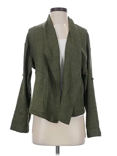 Pre-owned Max Studio Kimono In Green