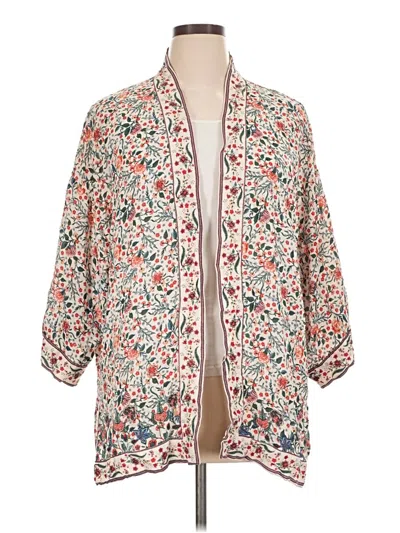 Pre-owned Max Studio Kimono In Ivory