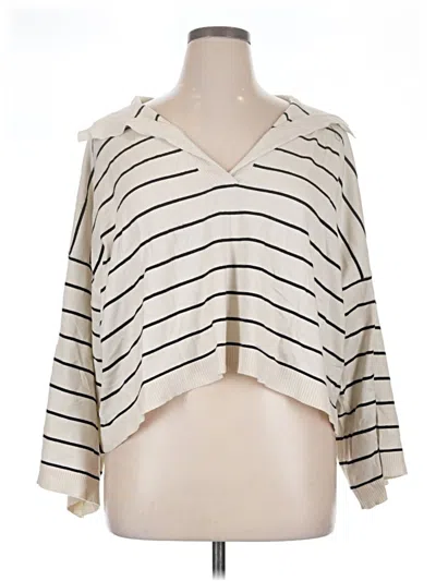 Pre-owned Max Studio Kimono In Ivory