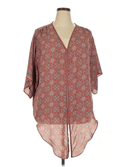 Pre-owned Max Studio Kimono In Orange