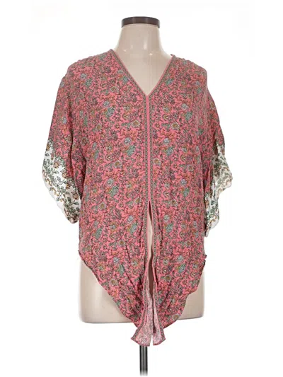 Pre-owned Max Studio Kimono In Pink