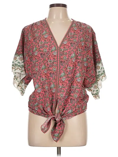 Pre-owned Max Studio Kimono In Red