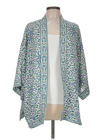 Pre-owned Max Studio Kimono In Teal
