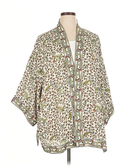 Pre-owned Max Studio Kimono In White