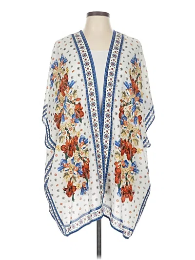 Pre-owned Max Studio Kimono In White