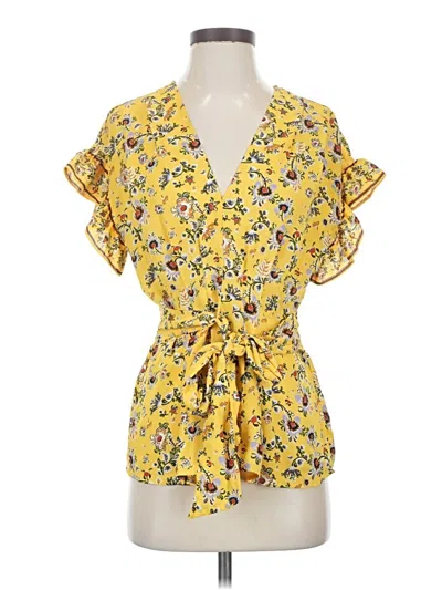 Pre-owned Max Studio Kimono In Yellow