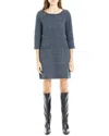 Max Studio Knit Mini Dress In Blue