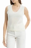 Max Studio Knit Shell Top In White