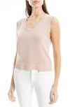 Max Studio Knit Shell Top In Blush