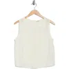 Max Studio Lace Embroidered Tank In White