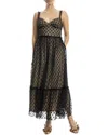 Max Studio Lace Maxi Dress In Multi
