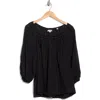 Max Studio Lace Yoke Top