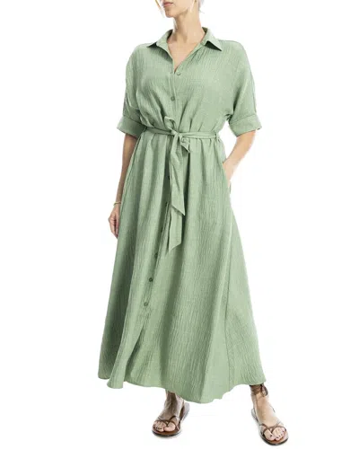 Max Studio Large Roll Sleeve Belted Dress