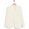 Max Studio Linen Blend Blazer In White