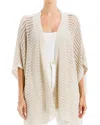 Max Studio Open Weave Cardigan In White