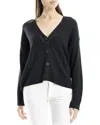 Max Studio Linen-blend Cardigan In Black