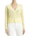 Max Studio Linen-blend Cardigan In Yellow