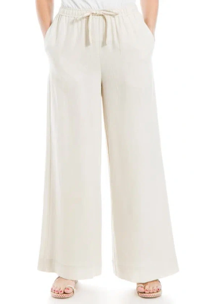 Max Studio Linen Blend Pants In Natural