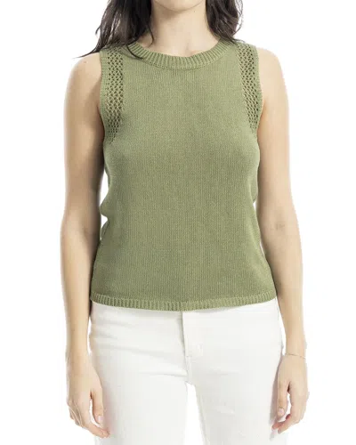 MAX STUDIO MAX STUDIO LINEN-BLEND SWEATER TOP