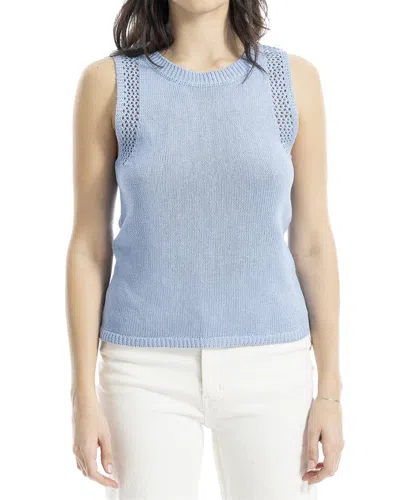 MAX STUDIO MAX STUDIO LINEN-BLEND SWEATER TOP