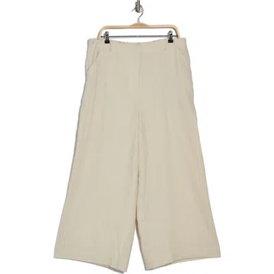 Max Studio Linen Blend Wide Leg Pants