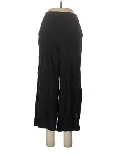 Pre-owned Max Studio Linen Pants In Black