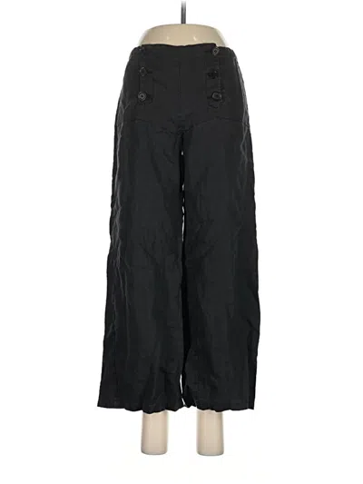 Pre-owned Max Studio Linen Pants In Black