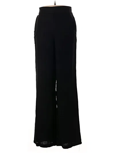 Pre-owned Max Studio Linen Pants In Black