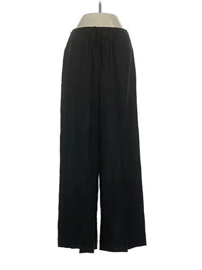 Max Studio Linen Pants In Black