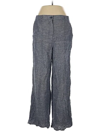 Pre-owned Max Studio Linen Pants In Blue