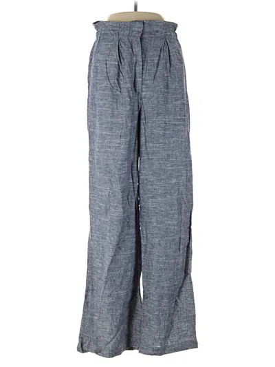 Pre-owned Max Studio Linen Pants In Blue