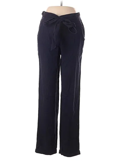 Pre-owned Max Studio Linen Pants In Blue