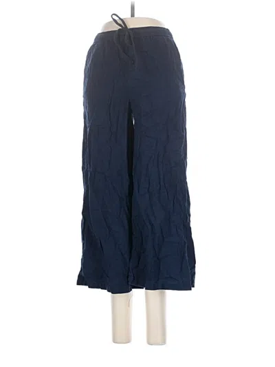 Pre-owned Max Studio Linen Pants In Blue