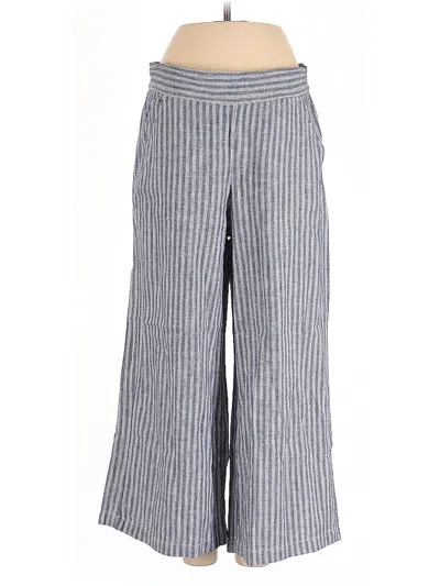 Pre-owned Max Studio Linen Pants In Blue