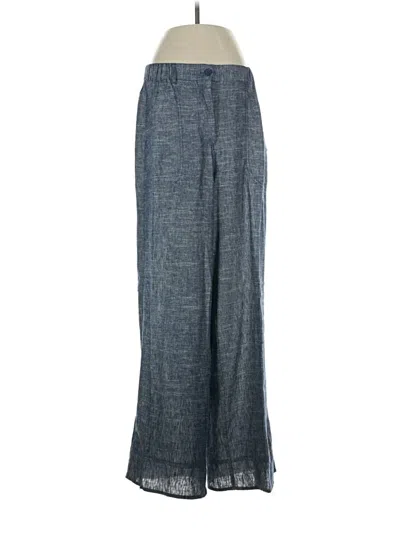 Pre-owned Max Studio Linen Pants In Blue