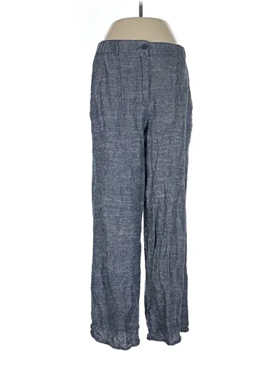 Pre-owned Max Studio Linen Pants In Blue