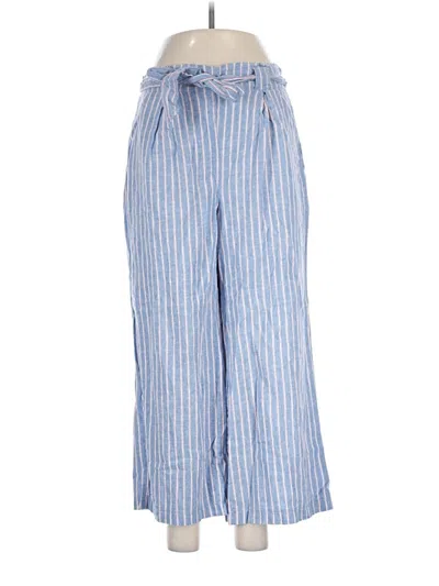Pre-owned Max Studio Linen Pants In Blue
